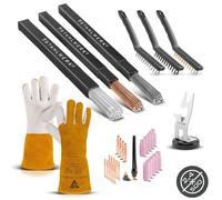 STAHLWERK Set TIG WP-26-Accessoires Support Gants Brosses 3 x baguettes de soudage 2,4mm