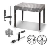 STAHLWERK Table de soudage 3D D16 Table de montage Butée Accessoires de serrage Boulon de centrage