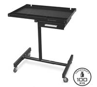 STAHLWERK Table de travail réglable en hauteur, 100 kg, chariot d'atelier avec tiroir