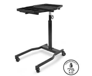 STAHLWERK Table de travail réglable en hauteur, 75 kg, chariot d'atelier équipé de roulettes pivotantes