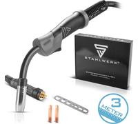 STAHLWERK Torche de soudage AK15 MB15 Ensemble de flexibles de 3 m pour postes à souder MIG MAG