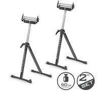STAHLWERK Tréteau à roulettes, jeu de 2, 60 kg, réglable en hauteur 720 - 1100 mm Tréteau de travail