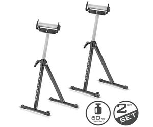 STAHLWERK Tréteau à roulettes, jeu de 2, 60 kg, réglable en hauteur 720 - 1100 mm Tréteau de travail