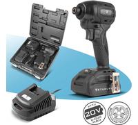 STAHLWERK Visseuse à chocs sans fil (ADS-190 ST) - 20 V, 190 Nm, embout à changement rapide ¼ pouce pour les travaux longs sur bois et terrasses