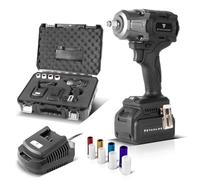 STAHLWERK Visseuse à percussion sans fil ADS-880 ST - Système 20 volts, technologie sans balais hocs sans fil avec 880 Nm, enregistrement ½ pouces, comprend 4 clés de 17-22