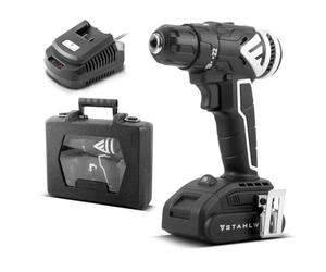 STAHLWERK Visseuse sans fil ABS-18 ST avec 18 volts et technologie Brushless, Perceuse-visseuse sans fil | Perceuse sans fil | Perceuse | Kit d'outils sans fil comprenant une batterie, un chargeur
