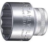 STAHLWILLE 02410022 - Boca de llave de vaso 3/8" 45a 11/32 peso 0,02 Kg.