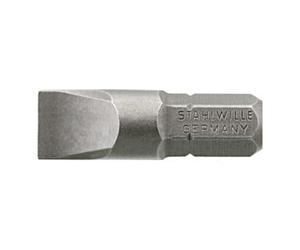 Stahlwille 1157-1169 Embouts tournevis BITS Nr. 1168; 1,6 x 8,0 mm; Außensechskant C 6,3; Länge 25 mm Quantité:1