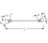 Stahlwille 29 rticulée double FLEXI 10 x 11 mm 43011011 rticulée)
