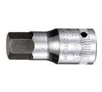 Stahlwille Douille tournevis 6 pans intérieurs 4 mm – 1/4 pouce (6,3 mm) Long. 28 mm – 01120004