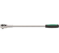 STAHLWILLE 532/1 - Cliquet 1/2" extrêmement robuste avec poignée 2K - Longueur : 497 mm - Pour plus de couple - Fabriqué en Allemagne