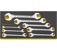 Stahlwille 96830124 TCS WT 10A/9 Jeu de clés plates doubles Ouverture de clé (pouces) (uniquement pour le titre) 1/2\ - 25/32\