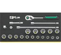 Stahlwille Assortiment n° TCS 3/8 POUCE 456/16/7 QR 1/3 pas 23pcs.