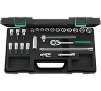 Stahlwille jeu de clés à douilles 45/49/19/5 24pcs. 3/8″ SW 8-19 mm nombre de dents 30 12-kant - 96021223