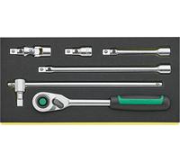 Stahlwille TCS 1/2 POUCE-512/6 QR - Jeu de clés à douille - 6 pièces - Noir - Vert - Argent - 175 mm - 350 mm - 35 mm