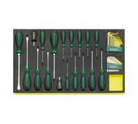 Stahlwille TCS 4622/4650+10760+10766 Jeu de tournevis DRALL+ en plateau TCS 36 pcs. Quantité:1