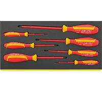 Stahlwille TCS 4665/4670 Jeu de tournevis DRALL+ 7 pièces dans un insert TCS 96838785