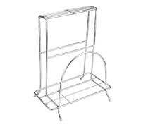 Stainless Steel Chopping Board Rack, Vertical Knife Holder Stand | Premium Stainless Steel Organizer, Space Saving Design, Perfect For Modern Kitchens D