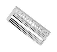 Stainless Steel Crack Gauge Ruler, High Precision Gap Measuring Tool, Wide | Crack Gauge Inspection Tool for Concrete Wall Inspection Structural Monitoring Hardware Installation