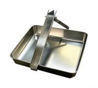 Stainless Steel Egg Separator 2pcs Adjustable Gap | Adjustable gap nut, precise separation, rust- pour proof steel, includes square plate, quick cleanup