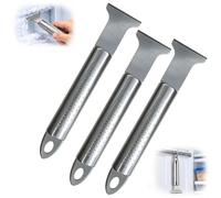 Stainless Steel Freezer Ice Scraper, Refrigerator Defrost Shovel，3PCS | Kitchen Cleaning Tool,Portable Defrosting Shovel,Easy To Clean,Multi-Purpose Kitchen Cleaning Scraper for Ice Remover, Frost