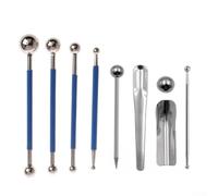 Stainless Steel Grout Press Ball Set 4pcs Dual Size | 4 dual-size balls, stainless steel core, smooth grout lines, quick application, long pour service life