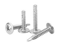 Stainless Steel Large Flat Head Self-Tapping Screws, 20/200PCS Cross Head Fasteners for Wood Metal Furniture Repair(20PCS,19mm)