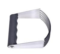 Stainless Steel Pastry Cutter - Flour & Butter Blender | Dough Scraper & Ma | 12x10.3x4.5cm Dimensions (10.3cm Handle Length), 95g Lightweight, 430 Food-Grade Stainless Steel Blades with Non-Slip PP+TPR