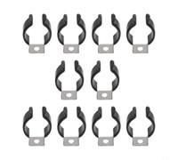 Stainless Steel Pipe Clamp 25mm Narrow Grip(25mm（H:35)) | 25mm diameter fit, spring, rust resistant, broom rake holder, workshop organizer