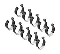 Stainless Steel Pipe Clamp 25mm Narrow Grip(28MM) | 25mm diameter fit, spring, rust resistant, broom rake holder, workshop organizer