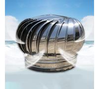 Stainless Steel Roof Turbine Vent for Dryer/Metal Roof/Shed Roof | Garden Sun Room,Round Chimney Cap 3 4 5 6 8 10 12 15 20 Inch(400mm/15.7 in)