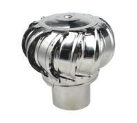 Stainless Steel Roof Ventilation Ball 100# Wind Driven Non-Powered Factory Air Exchanger Wind Cap Stainless Industrial Flue Duct Ventilator 100# Smoke Exhaust Rotating Wind Ball for Building Roofs