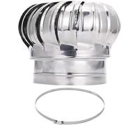 Stainless Steel Roof Wind Air Vent, Rotating Chimney Cowl Cap | Ventilator Turbine Round Vent Cap for Houses, Factories, Attics, and Farms,(160MM/6.2IN)