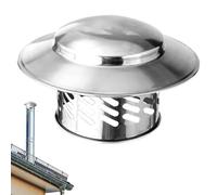 Stainless Steel Round Topper | Fireplace Vent Cover | Outdoor Fireplace Chimney Flue Caps For Construction Factory Furnace Water Heater House Stoves Stovepipe Finial Masonry