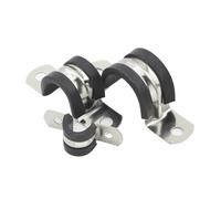 Stainless Steel Rubber Lined P Clip Hose & Cable Clamp 6-200mm | Soft Rubber Cushion Fit for Secure Pipe & Cable Fastening(160mm 1pc)