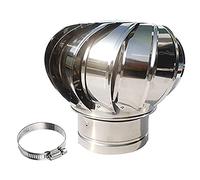 Stainless Steel Wind Turbine Ventilator for Flue/Dryer/Chimney | Roof Vent Caps for House(160mm/6.3 in)