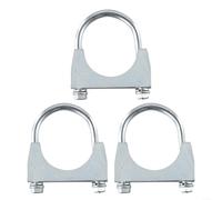 Stainless U-Bolt Clamp 32mm Muffler Pipe 3-Pack(1.26in(32mm)) | Fits 32mm pipes, stainless steel build, rust resistant, no welding needed, secure muffler hold