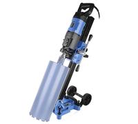 STAKO Perceuse diamantée professionnelle à main avec support de perçage inclinable à 45° - Diamètre de perçage max. Ø202mm - Moteur 2300W - Engrenage 3 vitesses - Pour béton - 1720 tr/min - Perceuse à