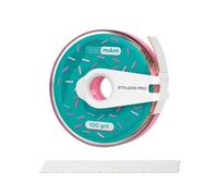 STALEKS PRO BOBBINAIL Dona avec recharge de lime blanche Papmam Expert ATC Donut Distributeur de lime 6 m (Donuts + recharge) Grain 100