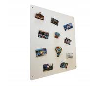 STALFOM Panneau Magnétique en Acier Mural Blanc 58x48 Tableau Magnétique Plaque à Visser Aimanté Idéal pour Mur