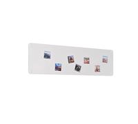 STALFORM Metal Tableau Magnétique Mural Blanc 80x22 cm, Plaque Aimanté, Acier Inoxydable, Cuisine, Bureau, Chambre D'enfant, pour Lettres Magnétiques, Chiffres, Notes, Photos