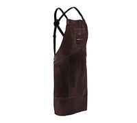 Stamos Welding Group Tablier De Soudeur Soudage Soudure Habit Vêtement Protection SWA03L (Cuir Croûte De Bovin, Taille L, 91,5 x 58,5 cm, Coutures KEVLAR®, Fermetures À Clic)