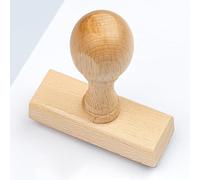 Stamp by Me - Tampon Personnalisé En Bois | Personnalisable Professionnel En Caoutchouc | Entreprise, Jusqu'à 5 Lignes De Texte, 12 Polices Au Choix, 40x18mm