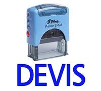 Stamp DEVIS auto-encrage caoutchouc Stationary Office personnalisé Brillant Stamp