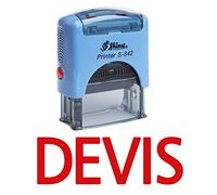 Stamp DEVIS auto-encrage caoutchouc Stationary Office personnalisé Brillant Stamp