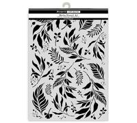 Stamperia - Big Stencil A3 for Scrapbooks, Albums, Cards, Bullet Journalling, and More, Flexible Material, Easy to Clean, Perfect for Hobbies, Crafts and Gifting (Art Stories, Leaves)