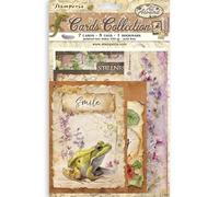 Stamperia - Cards Selection, Acid-Free, Printed on 2 Sides, Choice of Sizes and Designs, Perfect for Hobbies, Crafts, and Gifting (All Around) (7 Cards, 5 Tags, 1 Bookmark)