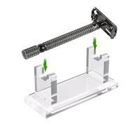 Stand - 10,4 x 4,2 x 4 cm d' pour salle de bain réutilisable Holde | Porte compatible, base non slip | Pour et pour la brosse, pour raser, transparent, Reportez-vous à la description, Se