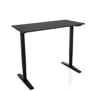 STAND CARBON | 120x60 - Bureau réglable en hauteur électriquement Noir