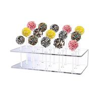 Stand de gâteau, Support de Sucette en Acrylique Transparent à 15 Trous, Support de Bonbons, pour Afficher des Bonbons à gâteau